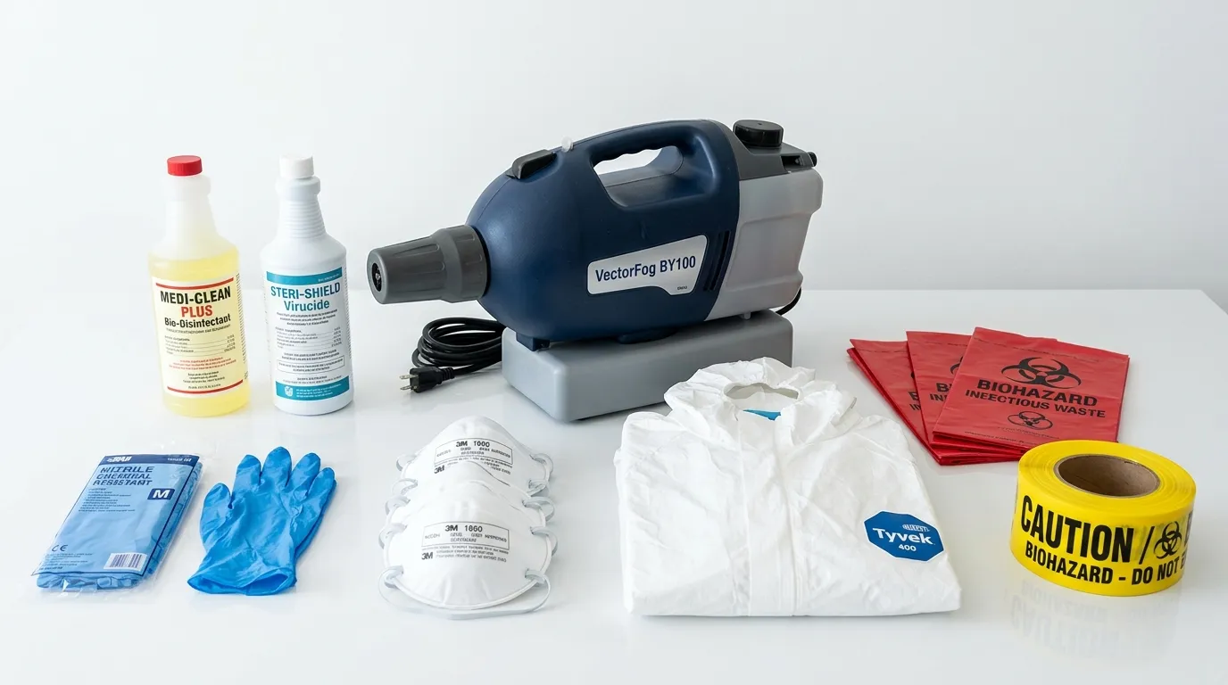 Professional biohazard remediation crew working in Norristown